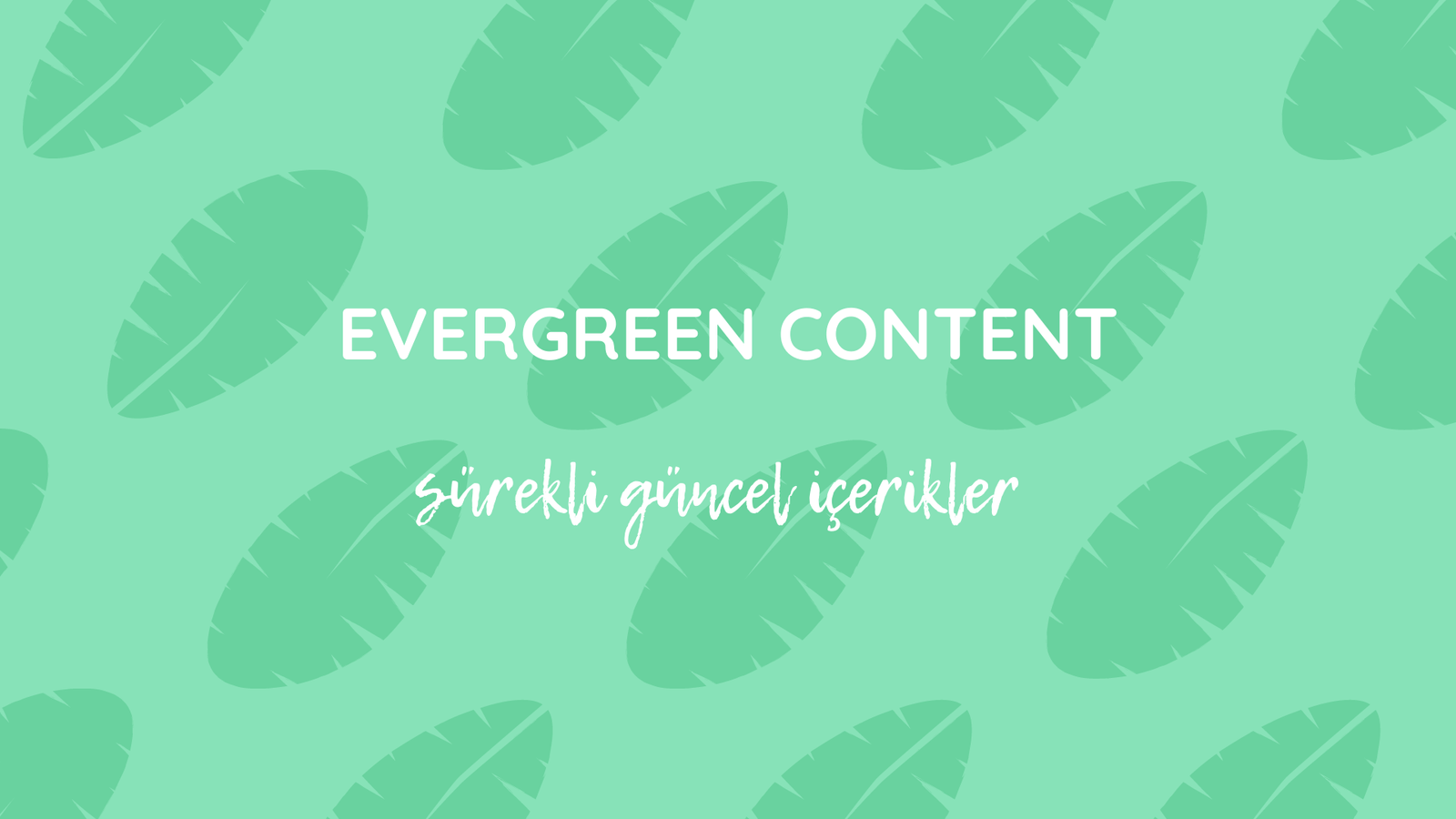 Evergreen Icerik