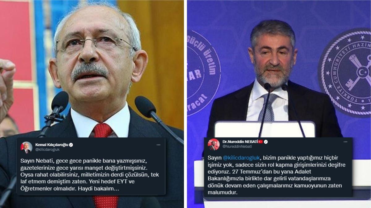 Kılıçdaroğlu ‘Ödemeyin’den Sonra ‘Paniklemişsiniz’ Dedi: Nebati’den Gelen Yanıtla Karşılıklı Atışma Sürüyor!