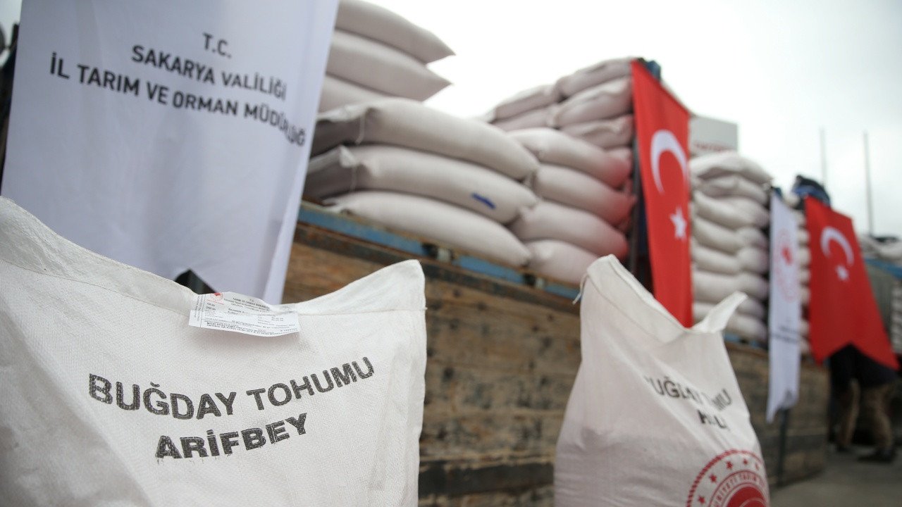 Sakarya’da 512 çiftçiye 100 ton yerli buğday tohumu dağıtıldı