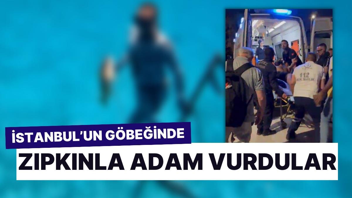 Sosyal Medyada Gündem Olan Anlar: İstanbul’un Göbeğinde Zıpkınla Adam Vurdular!