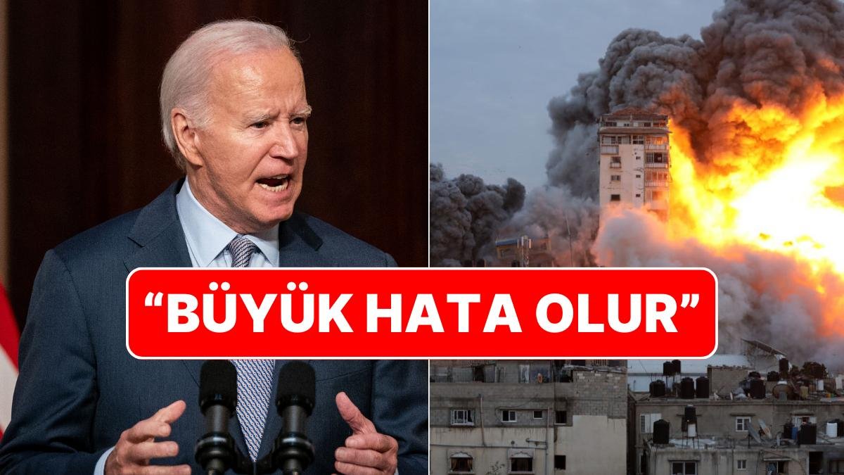 ABD Başkanı Biden İsrail’i Gazze’yi İşgal Etmemesi İçin Uyardı