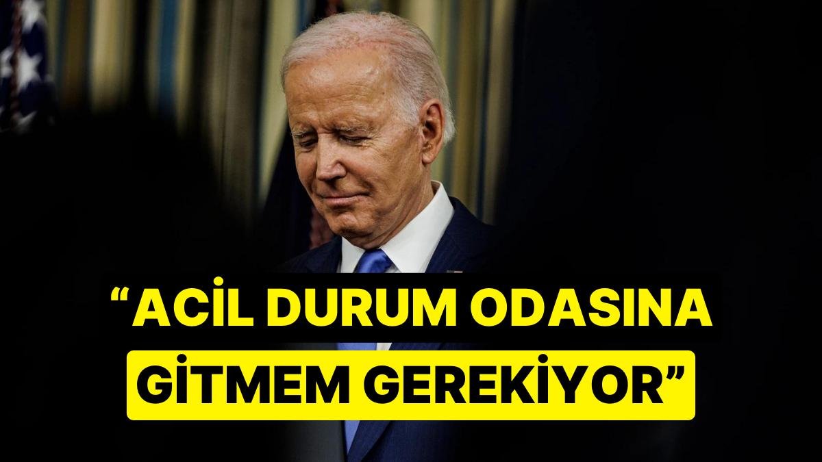 ABD Başkanı Joe Biden Konuşmasını Yarıda Kesti: ‘Acil Durum Odasına Gitmem Gerekiyor…’