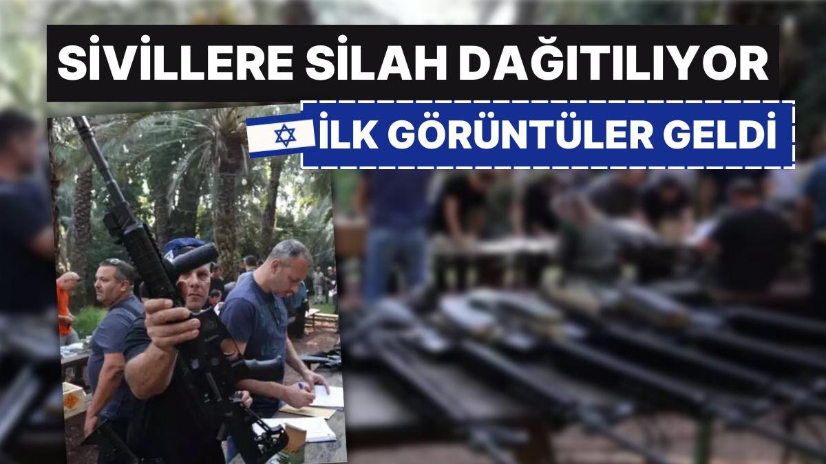 AFP Görüntüleri Geçti: İsrail Sivil Halkı Silahlandırmaya Başladı!