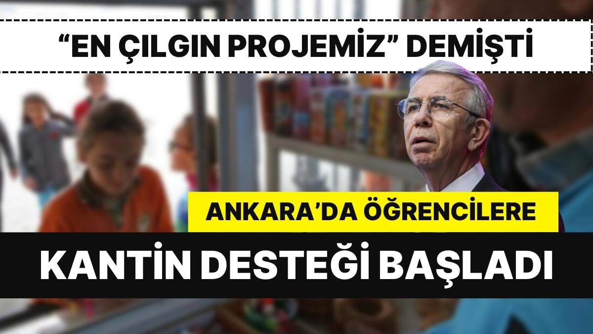 Ankara’da Öğrencilere 550 TL’lik Kantin Yardımı Başladı