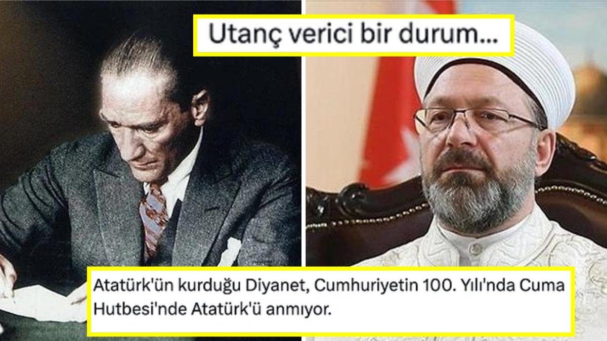 Cumhuriyet İçin Verilen Cuma Hutbesinde Mustafa Kemal Atatürk’e Yer Verilmemesi Tepkilerin Odağında