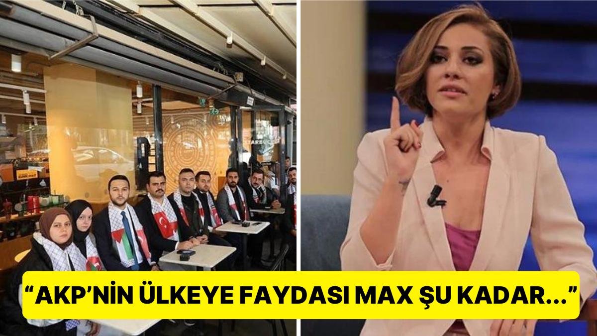 Feyza Altun, AK Parti Gençlik Kolları’nın Filistin’e Destek İçin Starbucks’ta Oturma Eylemi Tiye Aldı