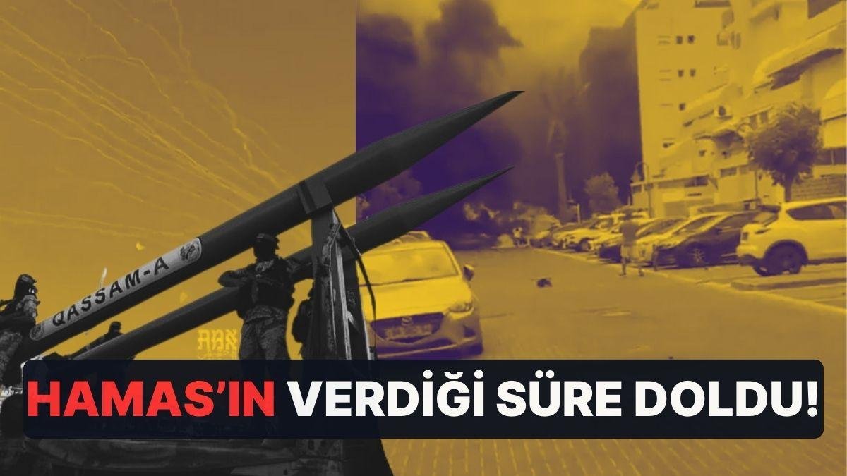 Hamas’ın Verdiği Süre Doldu! Aşkelon’a Füze Saldırıları Başladı