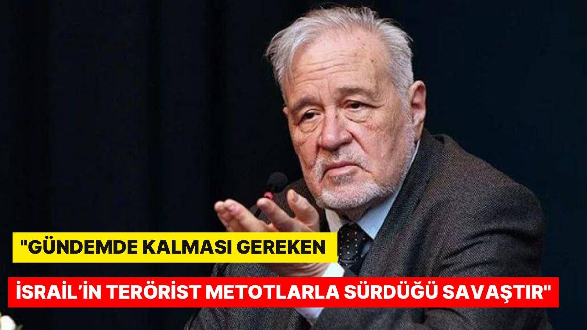 İlber Ortaylı: ”Tarihteki Hiçbir Ülke Gazze Kadar Küçük Yüzölçümüyle Bu Kadar Trajedi Yaşamış Değildir”