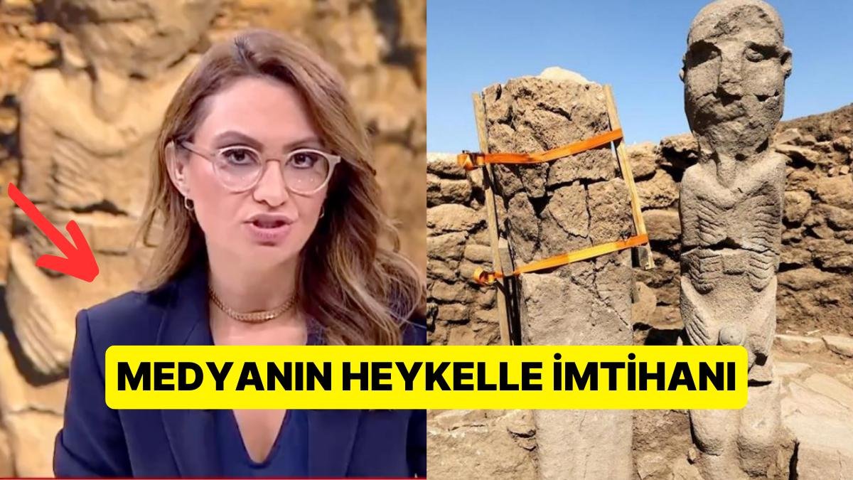 İnsan Heykelinin Penisini Canlı Yayında Kapatmaya Çalışan Spiker Gündem Oldu