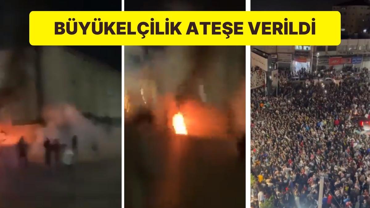 İsrail’e Tepki Çığ Gibi: Ürdün’de Büyükelçilik Binası Ateşe Verildi
