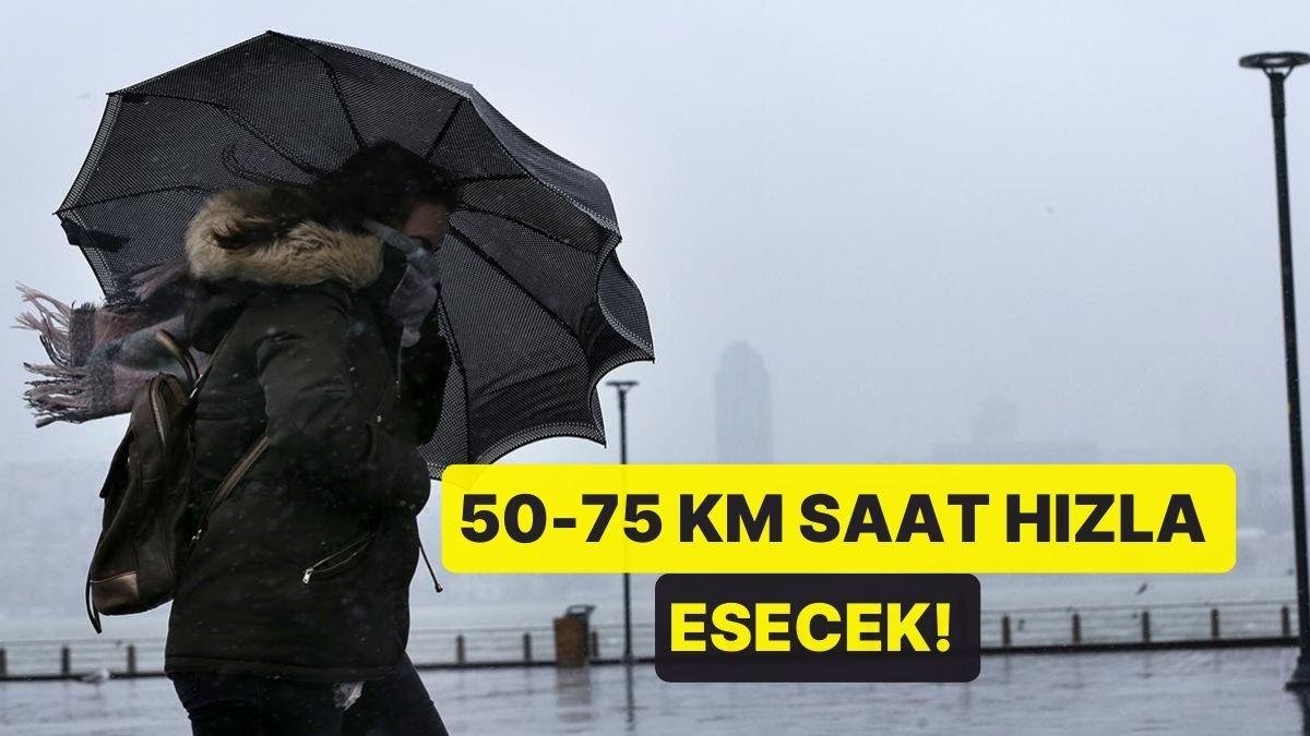 İstanbul Valiliği’nden Fırtına Uyarısı!
