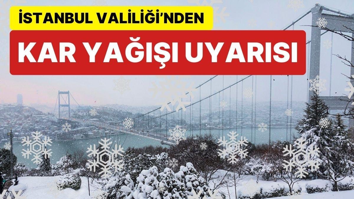 İstanbul Valiliği’nden Kar Yağışı Uyarısı: “Ne Zaman Yağacağı Belli Değil Ama Hazırlıklı Olmalıyız”