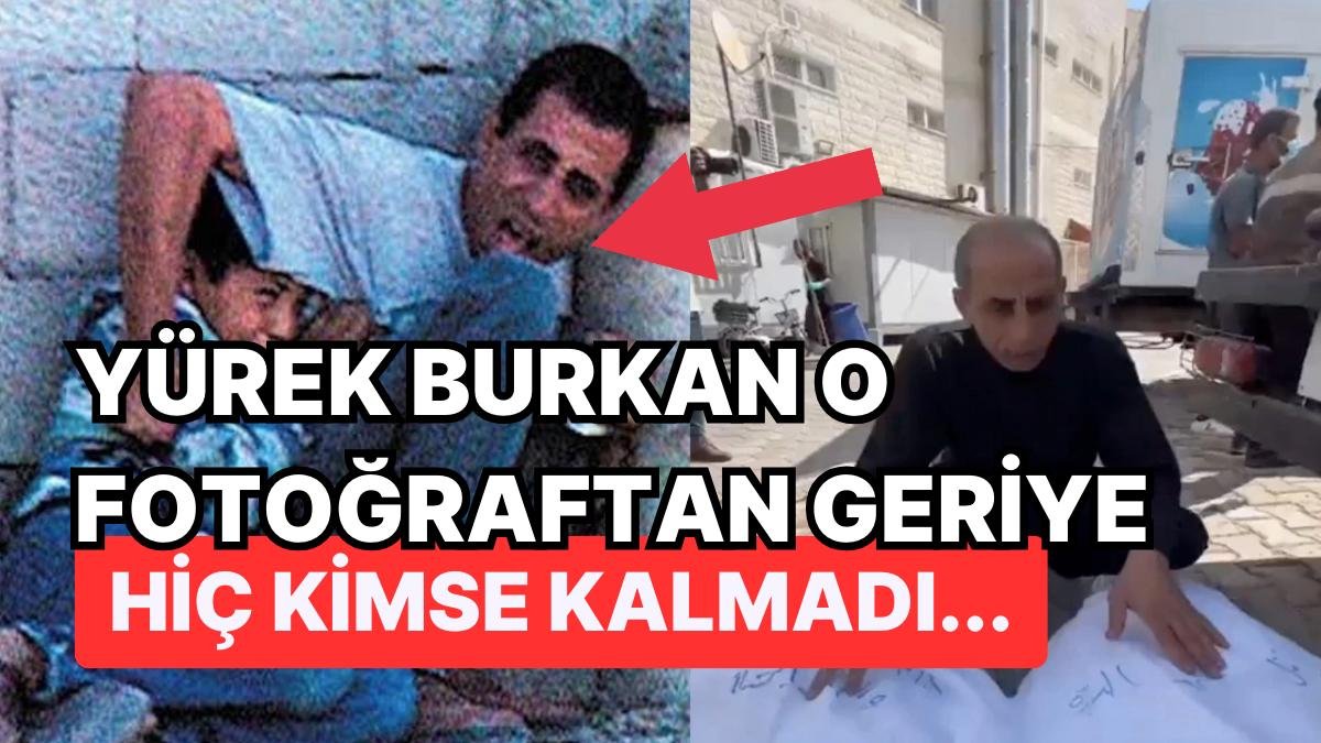 Yıllar Önce Savaşta Oğluna Siper Olduğu Görüntülerle Yüreğimizi Dağlayan Babanın Ailesini İsrail Katletti