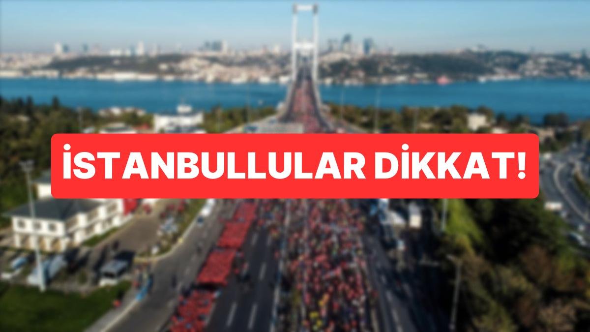5 Kasım Pazar İstanbul’da Trafiği Kapalı Olan Yollar ve Alternatif Güzergahlar
