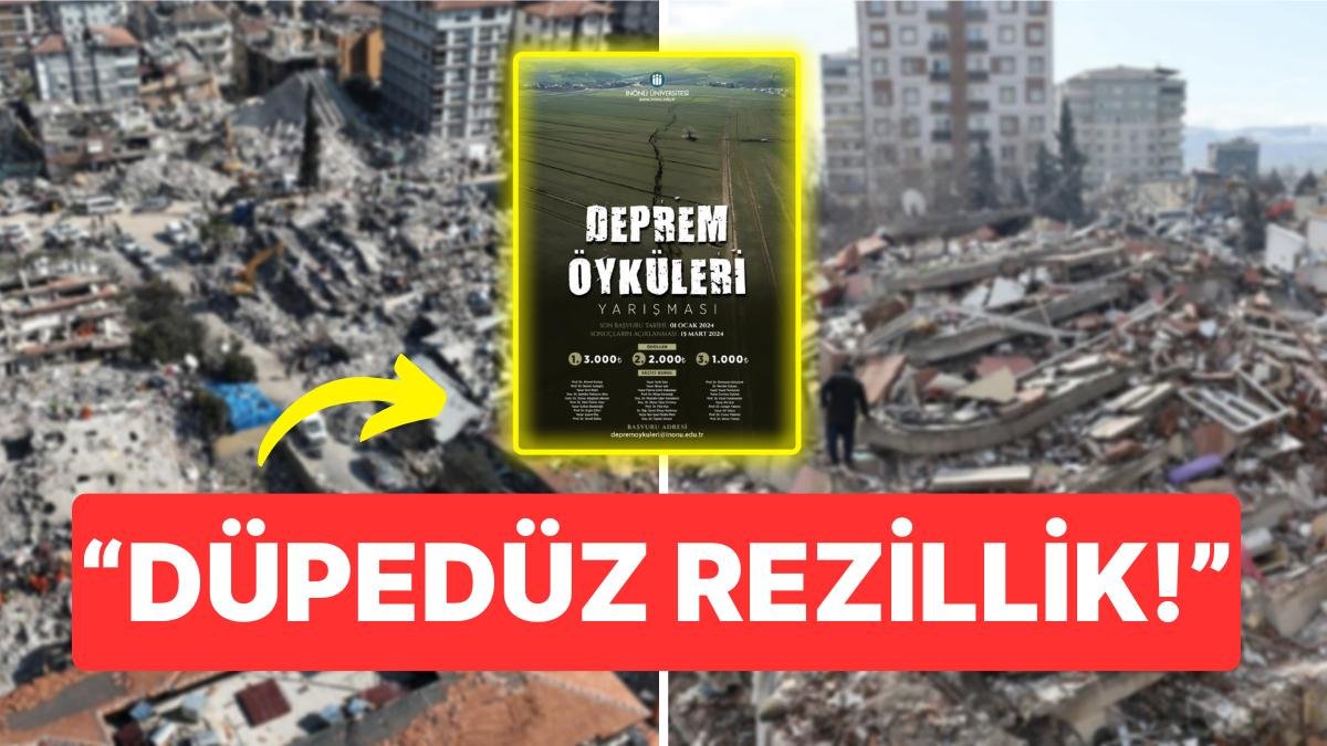 Bir Üniversite ‘Deprem Öyküleri’ Yarışması Başlattığını Duyurdu: “Düpedüz Rezillik!”