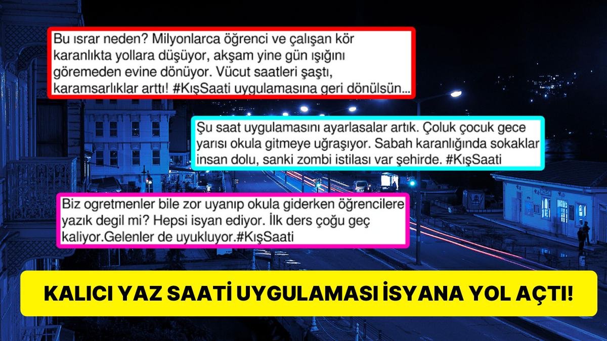 Bu Israr Neden? Karanlıkta İşe Gidip Kış Saati Uygulamasının Geri Gelmesini İsteyenler Twitter’da İsyan Etti