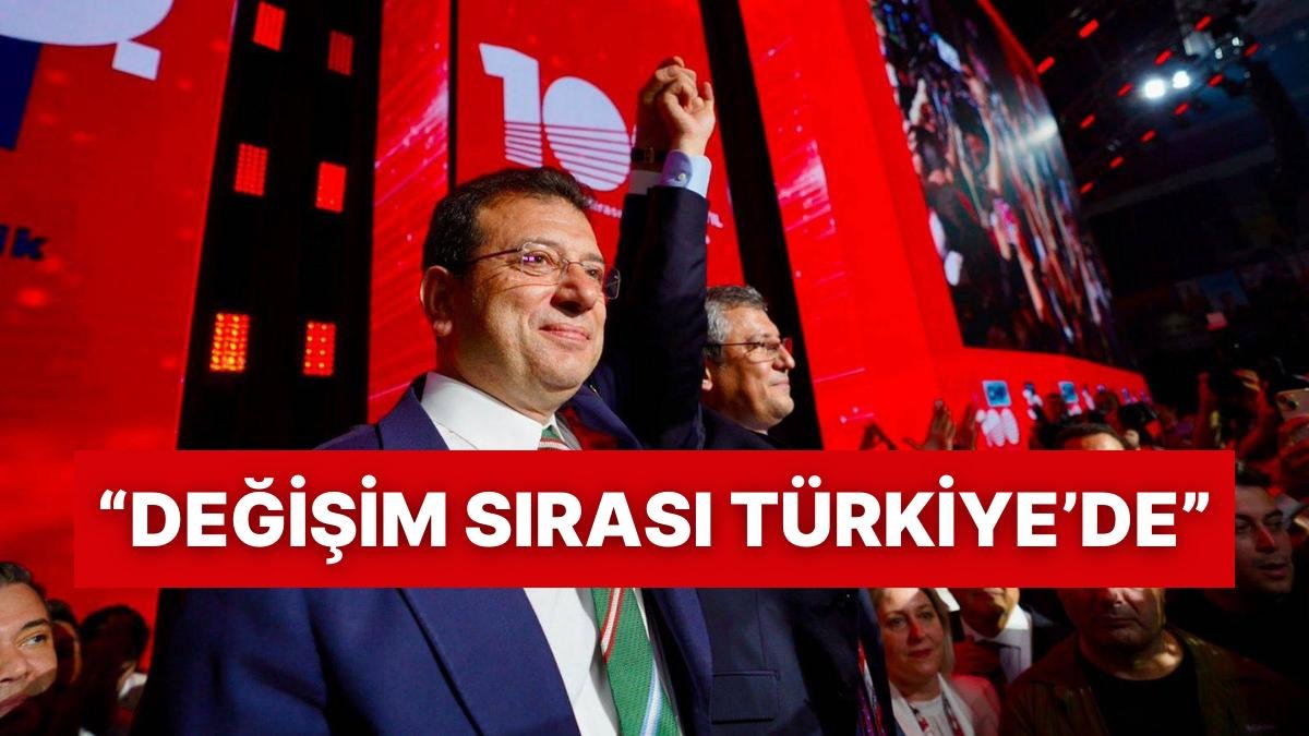 Ekrem İmamoğlu, Cumhuriyet Halk Partisi’nin Yeni Genel Başkanı Özgür Özel’i Tebrik Etti