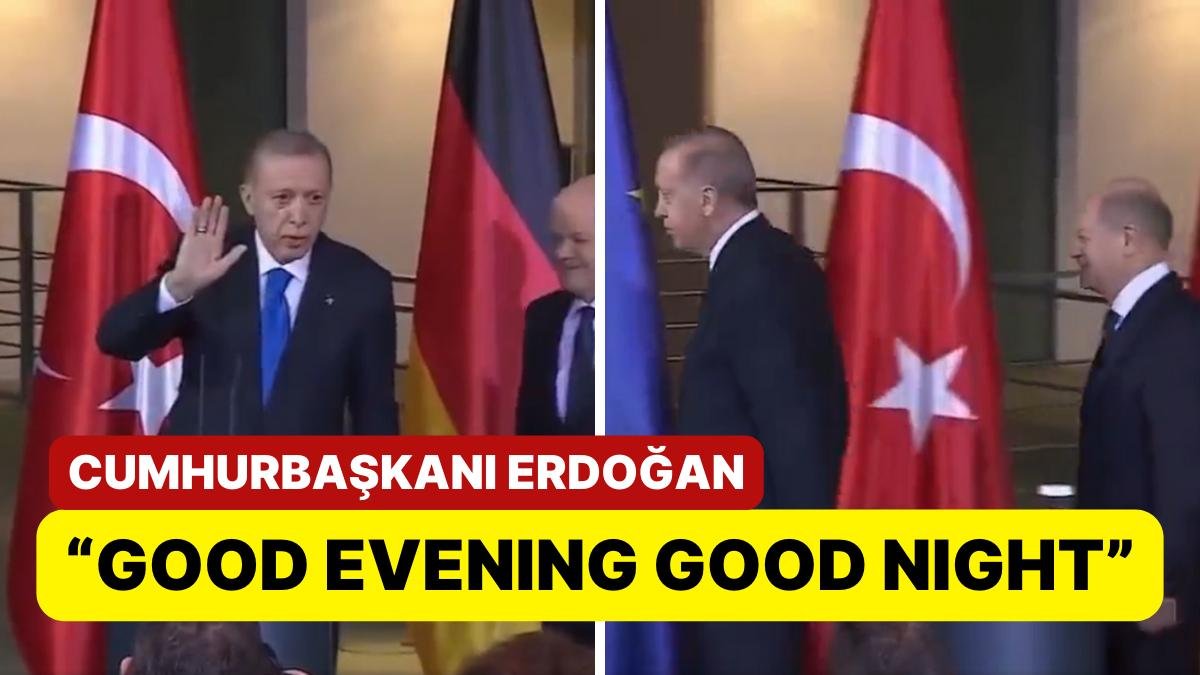 Erdoğan Almanya’da: “Good Evening, Good Night”