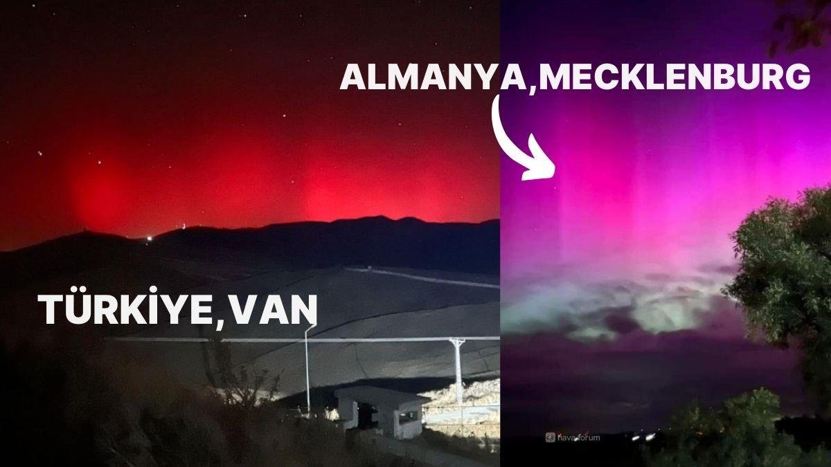 Jeomanyetik Fırtına Türkiye ve Avrupa’da Tabloluk Manzaralar Yarattı!