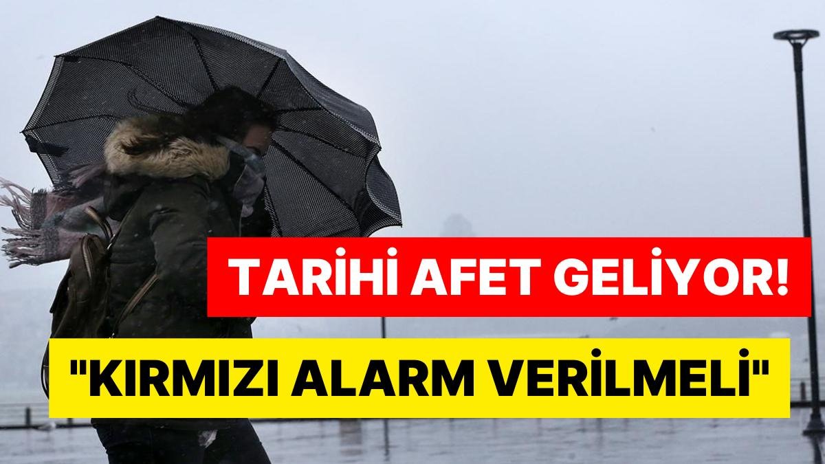 Meteoroloji Uzmanı İstanbulluları Uyardı: ”Kırmızı Alarm Verilmeli”