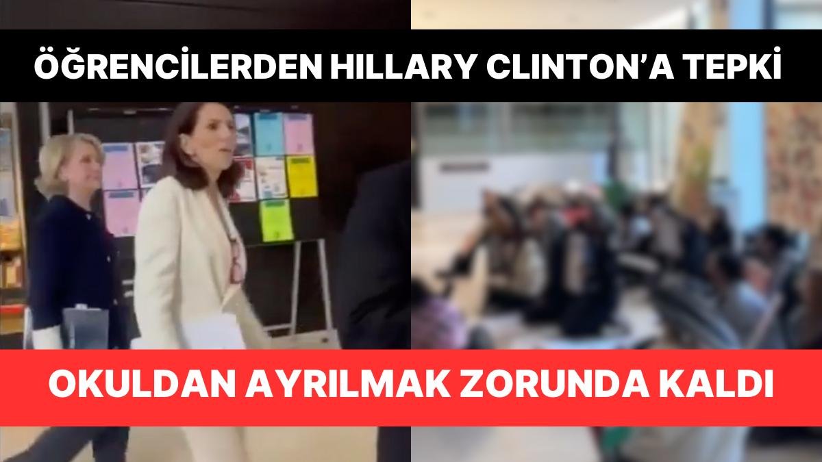 Columbia Üniversitesi’ne Derse Giden Hillary Clinton’a Öğrencilerden Tepki Geldi