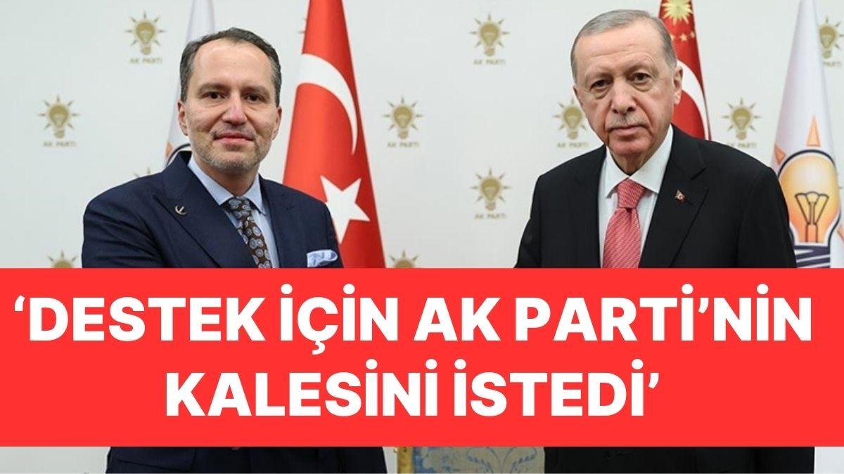 Erbakan- Erdoğan Görüşmesi Sonrası Kulisler Hareketli: Erbakan, Destek İçin AK Parti’nin Kalesini İstemiş