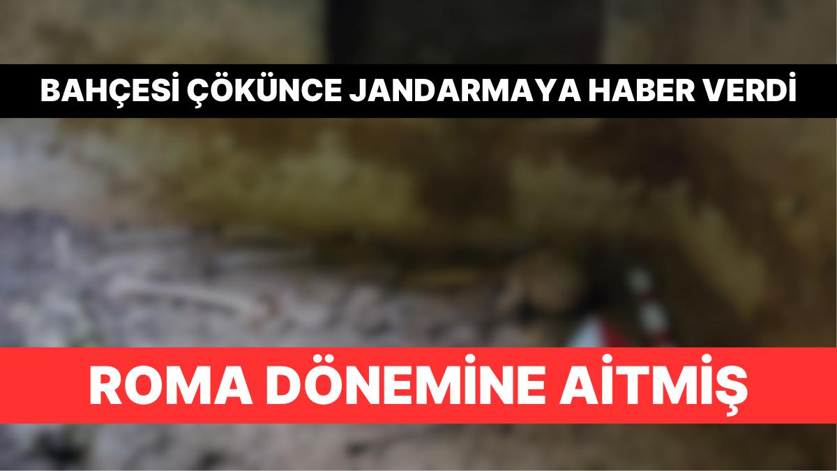 Gaziantep’te Çöken Bahçenin Altından Mezar Odası Çıktı