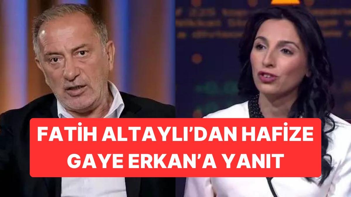 Hafize Gaye Erkan’ın Kira Sitemine Fatih Altaylı’dan Cevap Gecikmedi