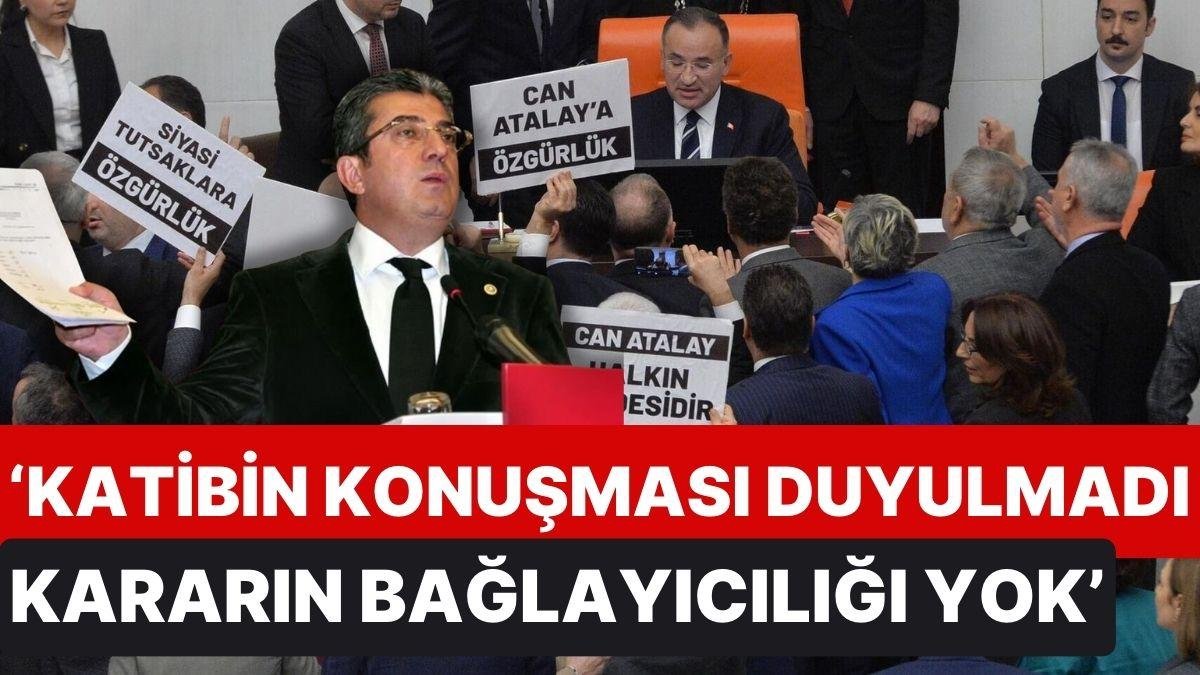 CHP’li Günaydın’dan Can Atalay Çıkışı: ‘Katibin Konuşulması Duyulmadı, Kararın Bağlayıcılığı Yok’