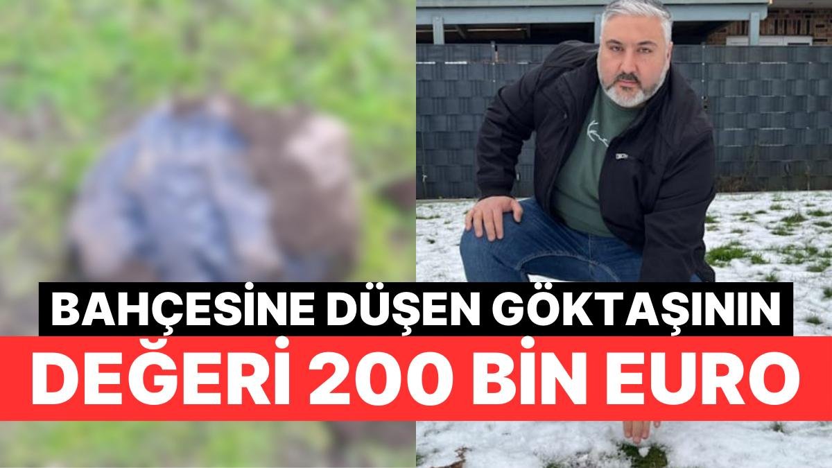 Gökten ‘Talih Kuşu’ Düştü: Bahçesine Meteor Düşünce Zengin Oldu