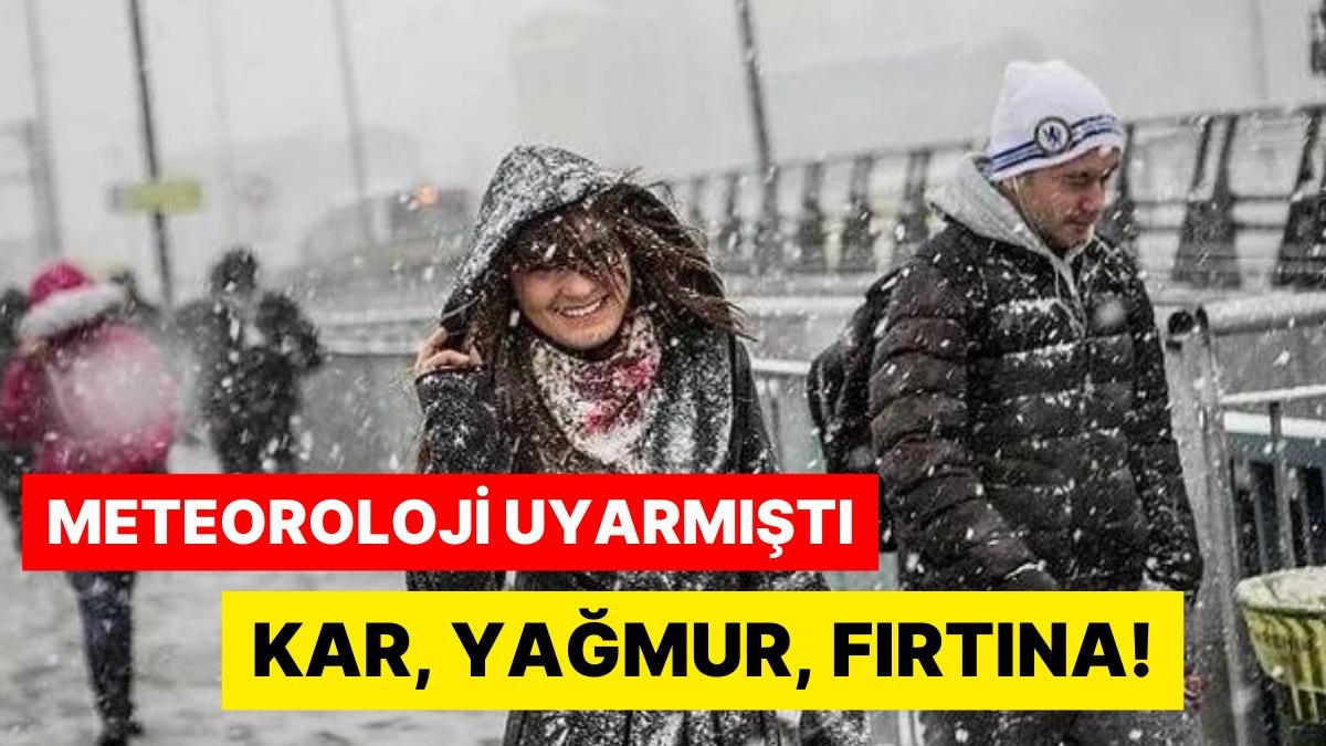 İstanbul’a Yılın İlk Karı Düştü: Sıcaklık 10 Derece Birden Düştü
