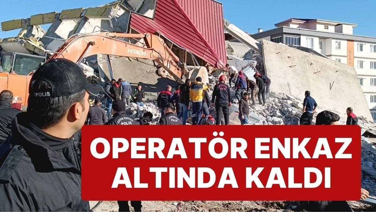 Kahramanmaraş’ta Hasarlı Bina Çöktü: Operatör Enkaz Altında Kaldı