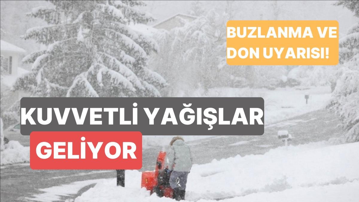 Meteoroloji 31 İlde Sarı ve Turuncu Kodlu Uyarı Yayınladı! Ankara’da Kar Başladı İstanbul İçinse Tarih Verildi