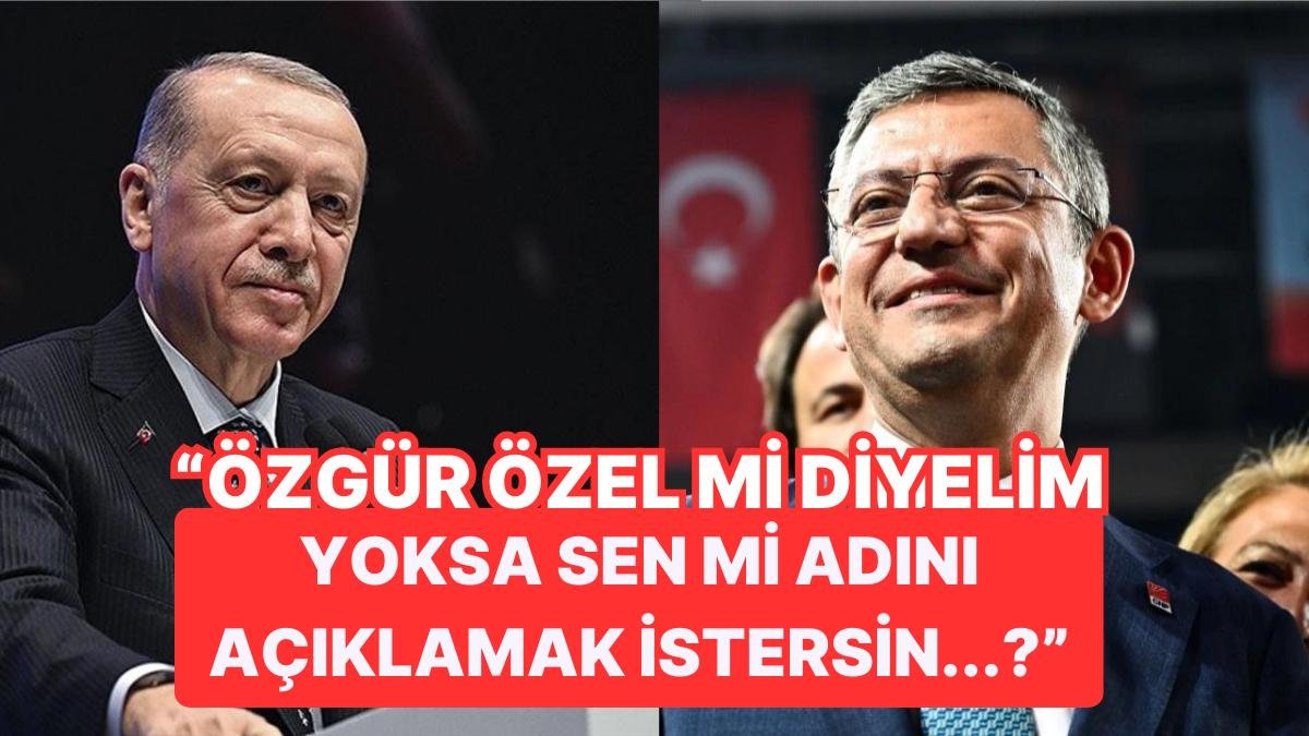 Recep Tayyip Erdoğan ‘Nil Anka’ Akımına Uydu: ‘Özgür Özel mi Diyelim…?’