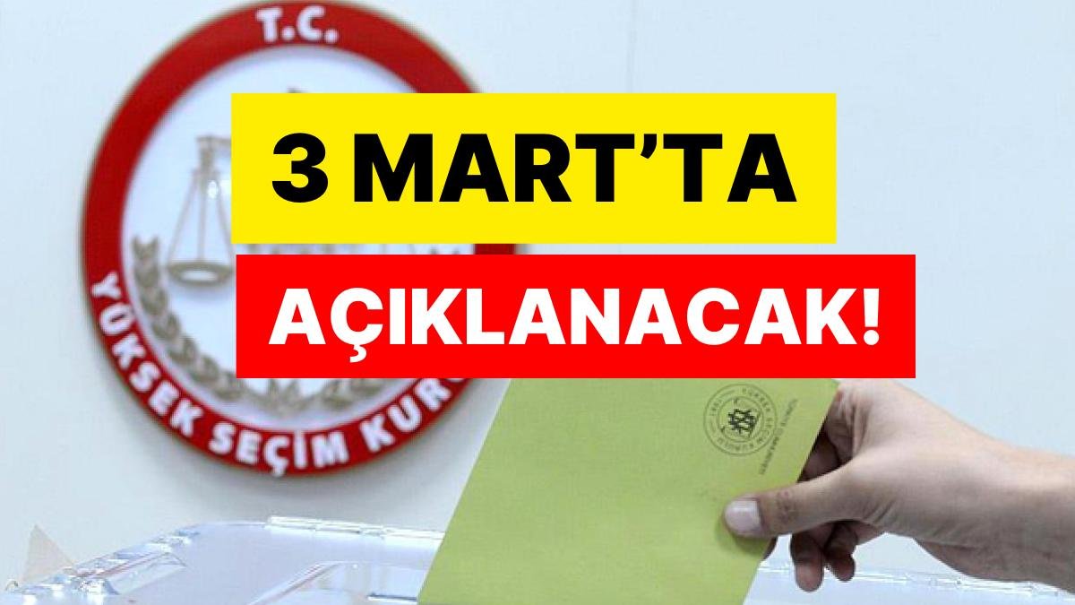 Aday Listeleri İçin Kritik Gün: Bugün 17:00’ye Kadar YSK’ya Teslim Edilecek
