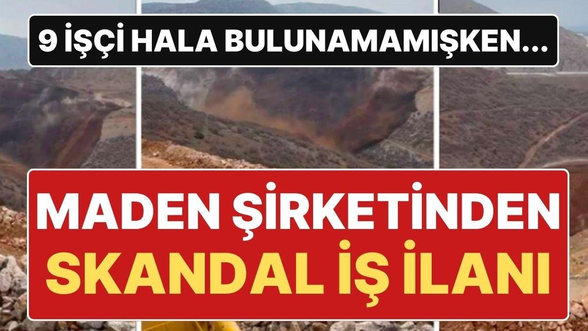 “İnsanları Önemseyen Şirket Kültürü!” 9 İşçiyi Arama Çalışmaları Sürerken Anagold Madencilik İş İlanı Verdi