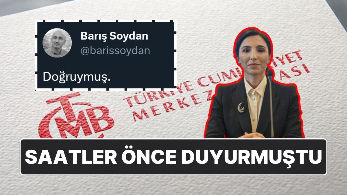 Resmi Gazete Beklerken TCMB’de İstifa Twitter’la Geldi: Gazeteci Barış Soydan “Geceyarısı Bakacağız Artık”