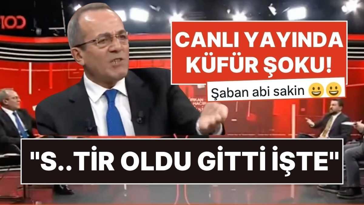 Sinirlerine Hakim Olamayan Gazeteci Şaban Sevinç, Canlı Yayında Küfür Etti!