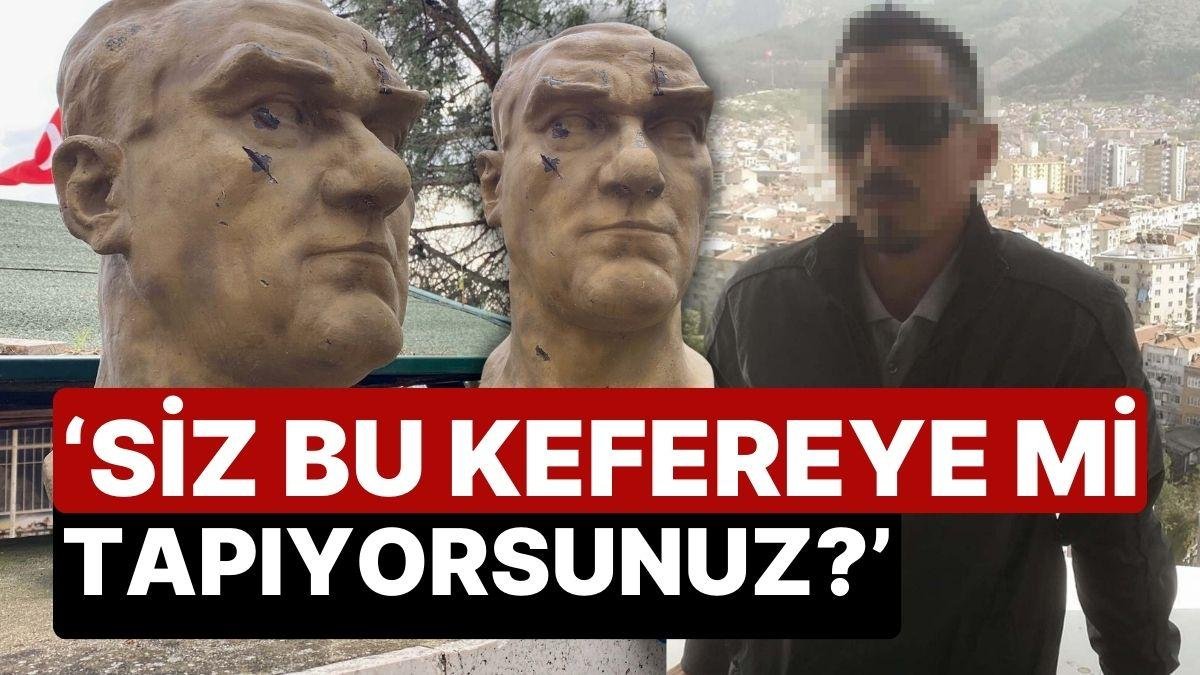 Atatürk Büstüne Baltalı Saldırı: ‘Siz Bu Kefereye mi Tapıyorsunuz?’
