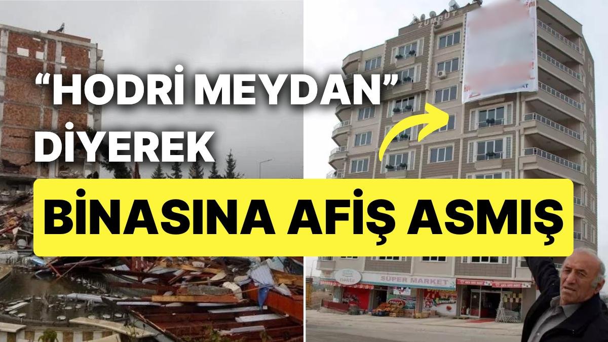 Depremde 37 Kişinin Hayatını Kaybettiği Apartmana 2010 Yılında Asılan Afiş Şoke Etti