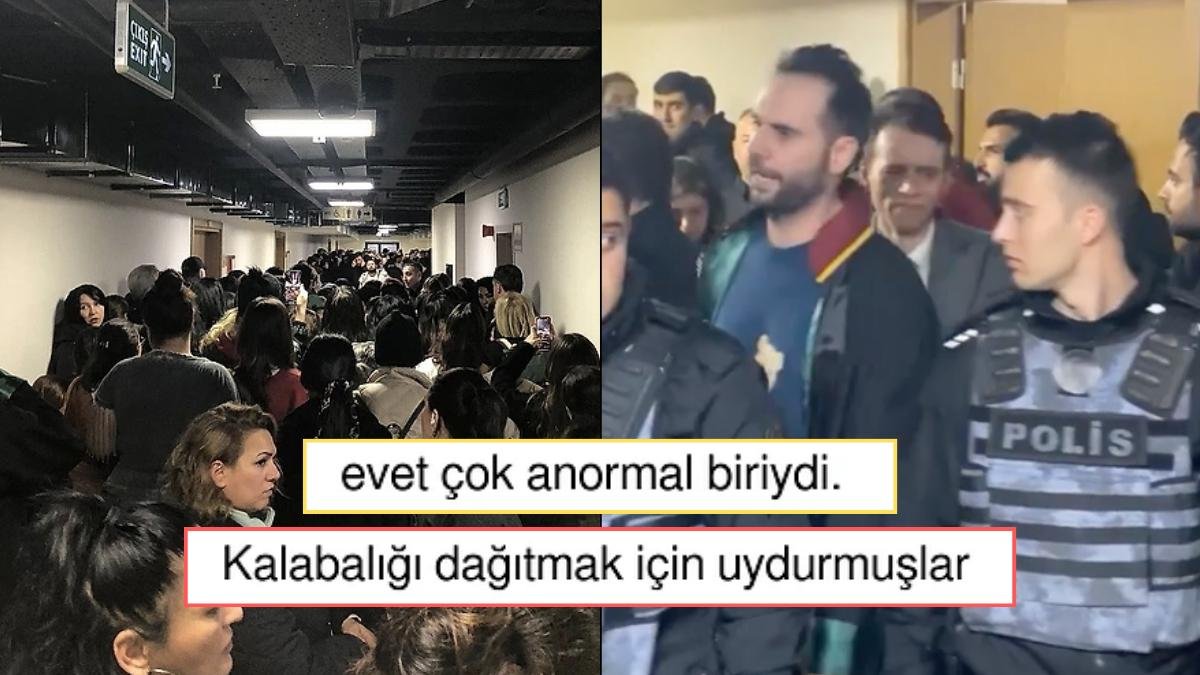 Eros’un Duruşmasında Kalabalığa Tutuklandığını Söyleyen Cübbeli Bir Kişi Dikkat Çekti!
