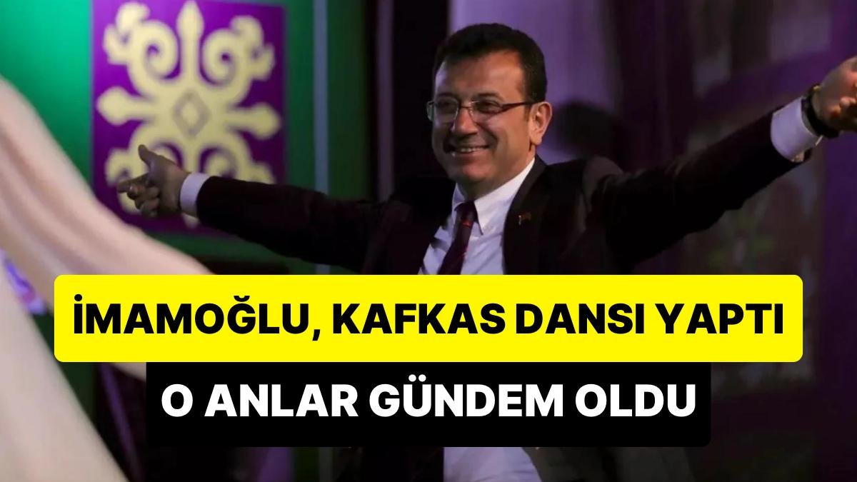 Kendini Müziğin Ritmine Kaptıran Ekrem İmamoğlu, Kafkas Dansı Yaptı