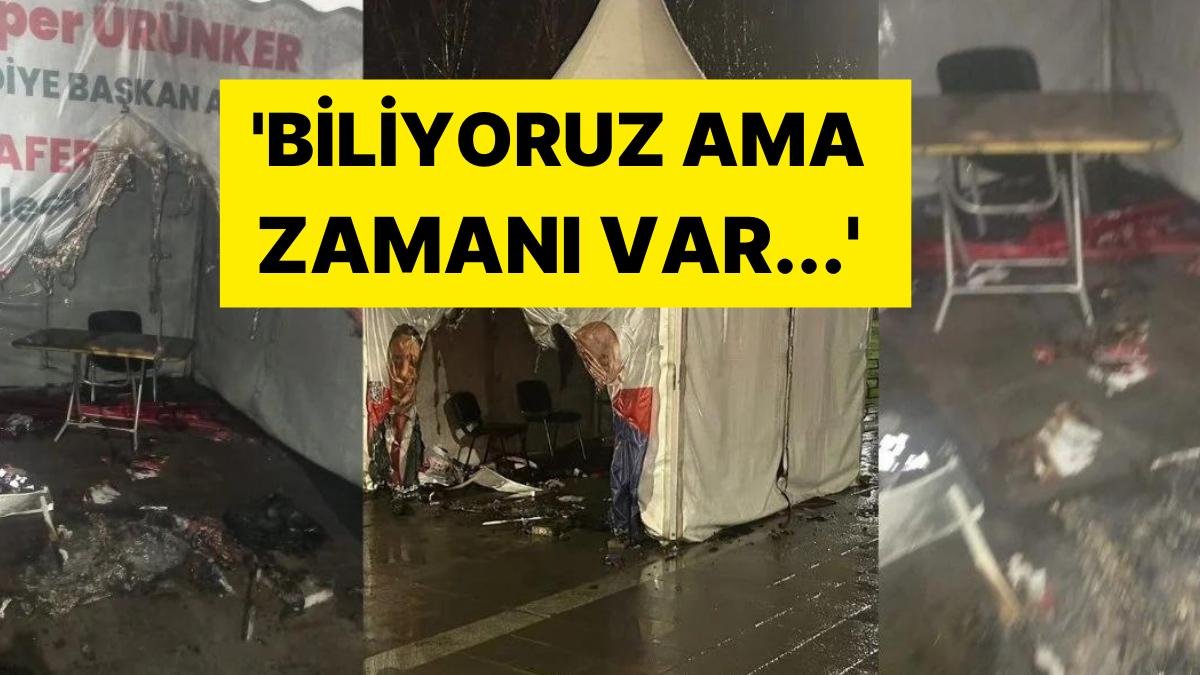 Saldırı! Zafer Partisi’nin Seçim Çadırını Ateşe Verdiler: Ümit Özdağ’dan Açıklama Geldi