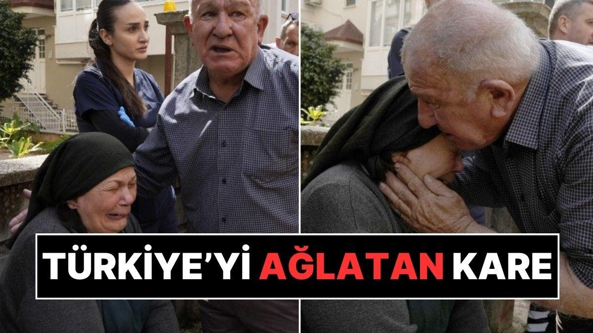 Türkiye’yi Ağlatan Fotoğraf: Yaralı Halde, Ağlayan Eşini Teselli Etmeye Giden Yaşlı Adam!