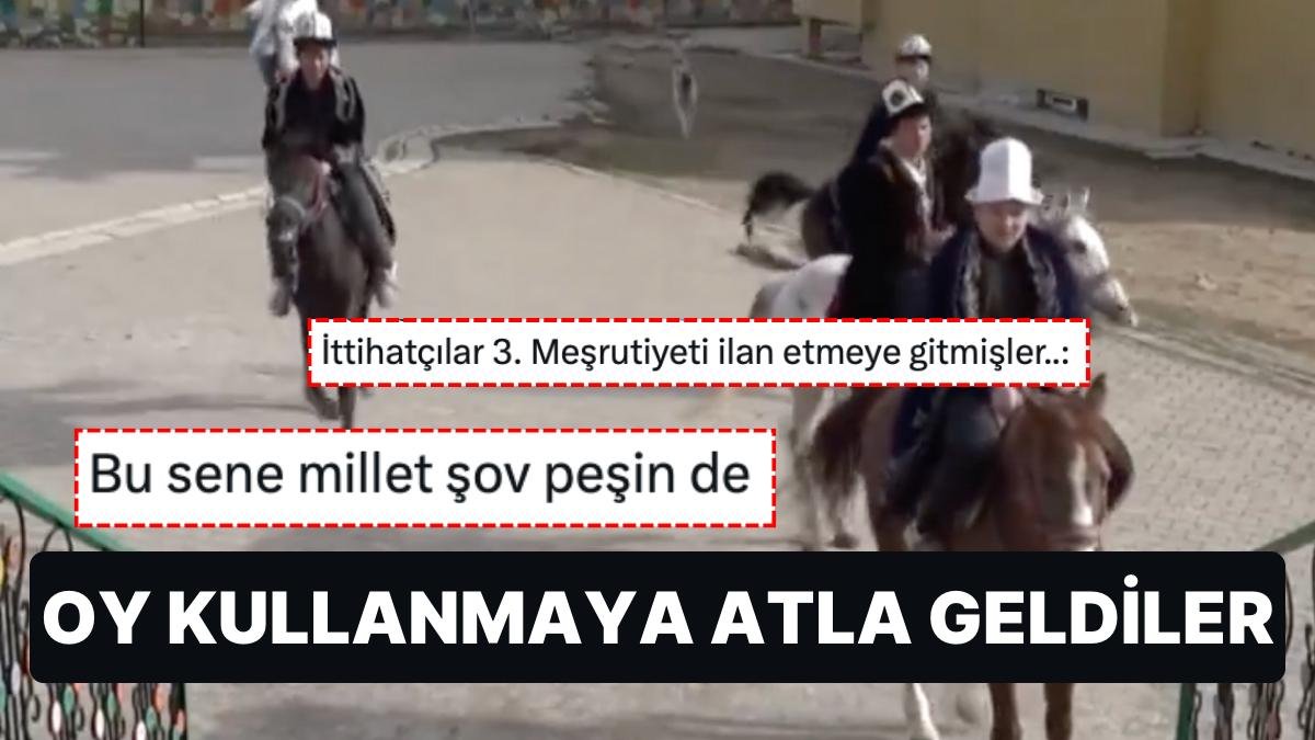 Van Erciş’in Ulupamir Köyü’nde Yaşayan Kırgız Türkleri Oy Kullanmaya Atla Geldi!
