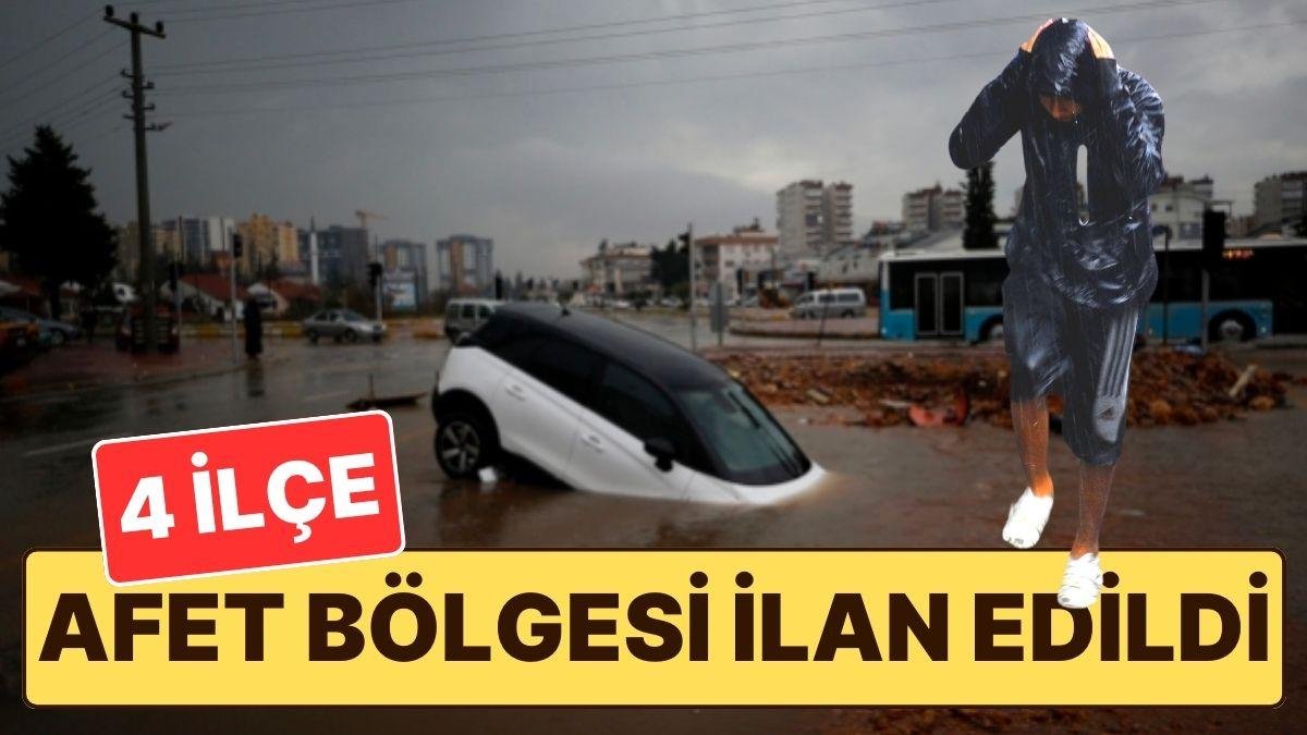 Yoğun Yağışlar Sonrasında Antalya’da 4 İlçe Afet Bölgesi İlan Edildi