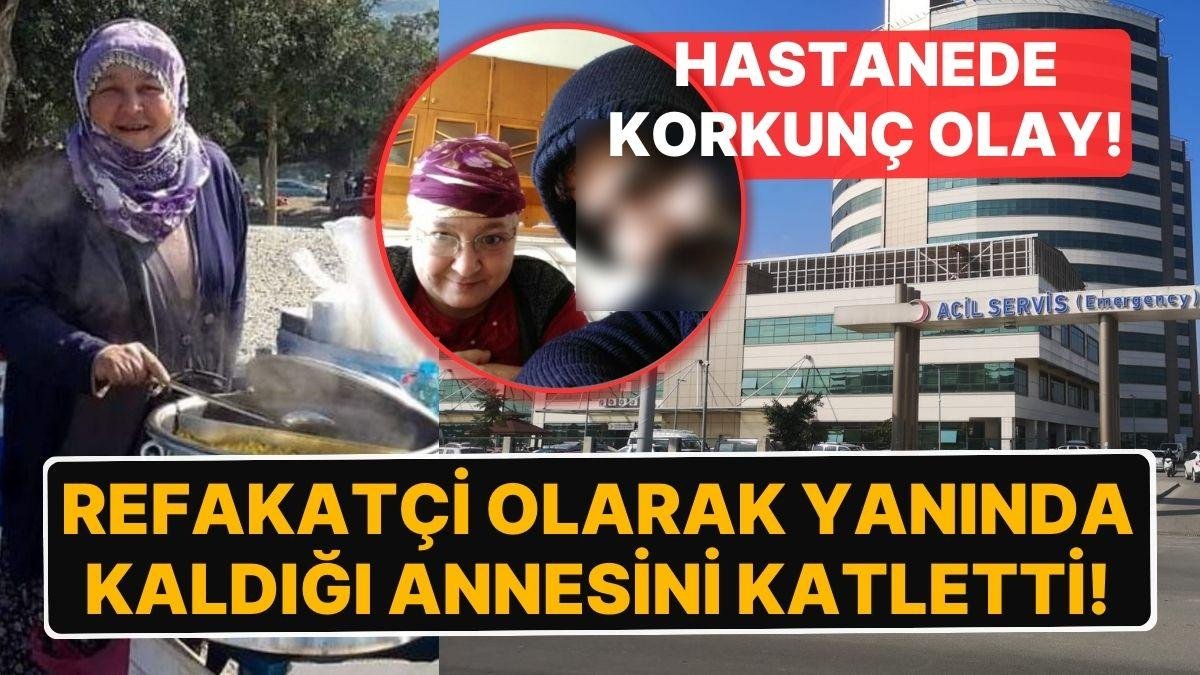 Hastanede Korkunç Olay! Refakatçi Olarak Yanında Kaldığı Annesini Bıçaklayıp, Silahla Vurdu