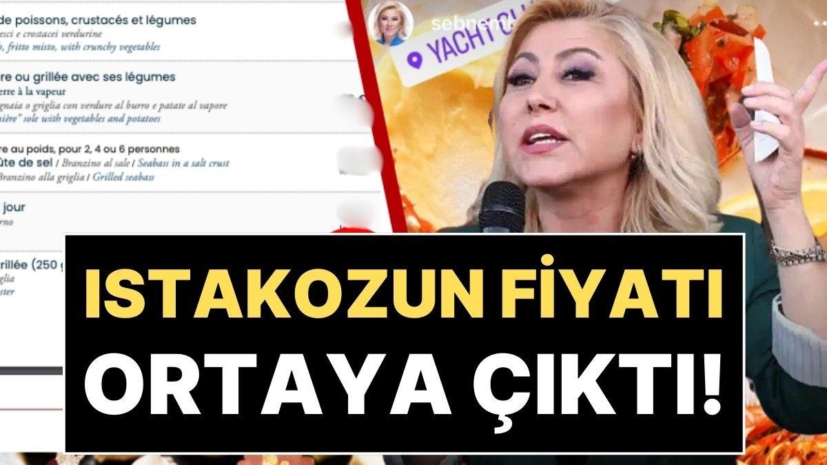 Menünün Fotoğrafı Geldi: AK Partili Şebnem Bursalı’nın Yediği Istakozun Fiyatı Ortaya Çıktı!