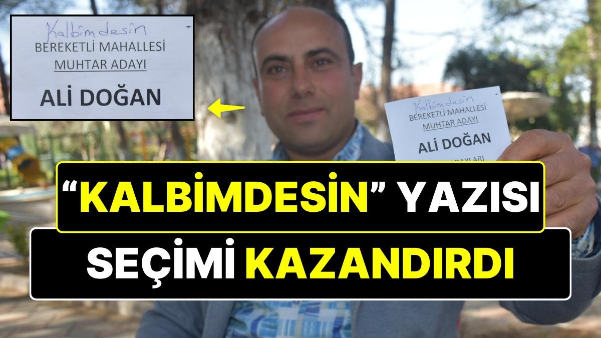 Rakibinin Oy Zarfından Çıkan “Kalbimdesin” Yazısı Muhtara Seçimi Kazandıran Detay Oldu