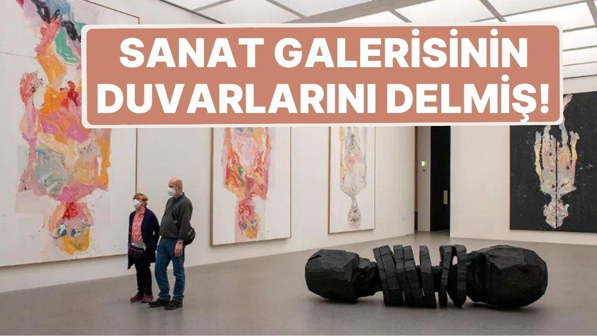 Sanat Müzesinin Duvarlarını Delmiş! Gizlice Galeride Eserlerini Sergileyen Çalışan İşten Çıkarıldı